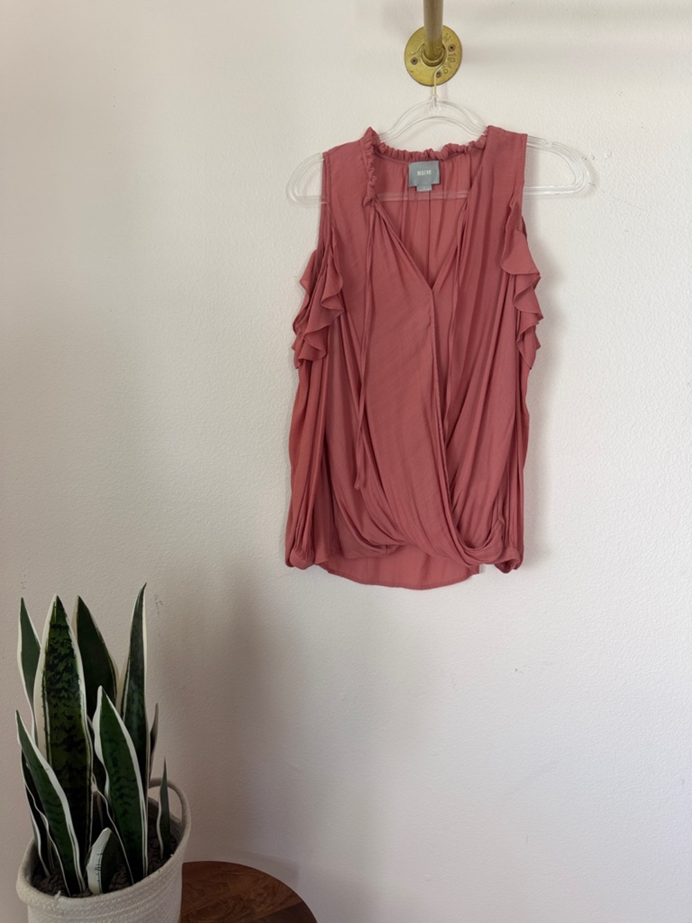 Maeve Open Ruffle Shoulder Top